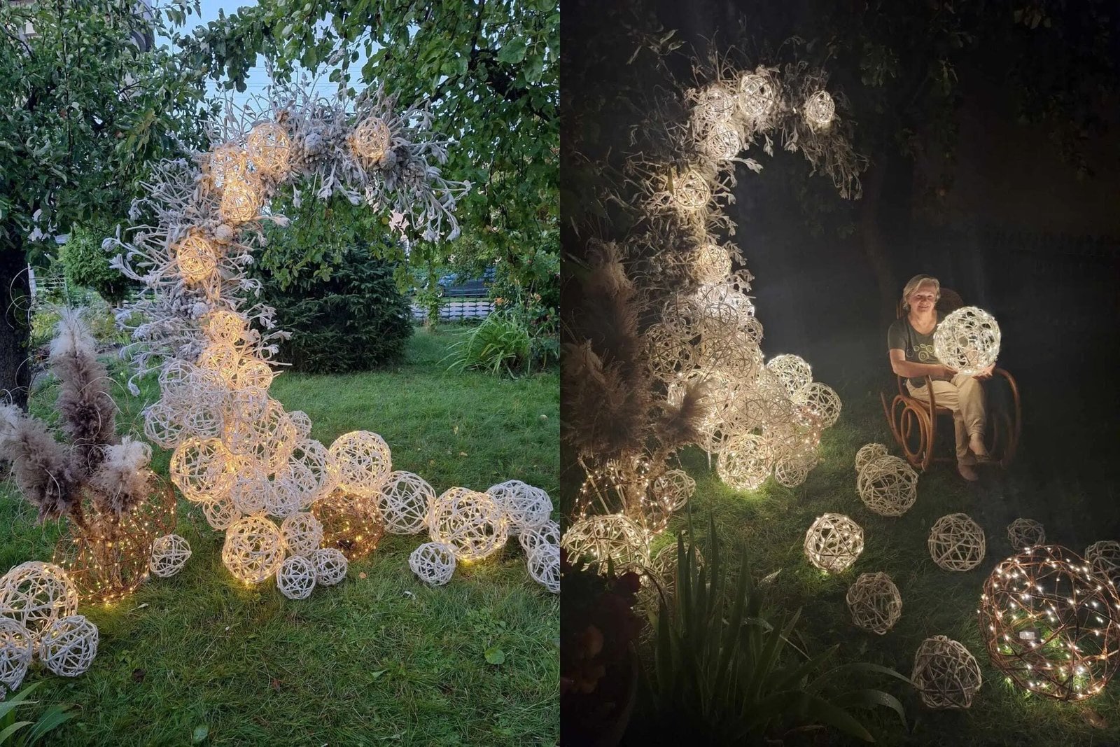 Svieciantys kamuoliai vestuviu renginiu dekoracija Svieciantys kamuoliai vestuviu renginiu dekoracija